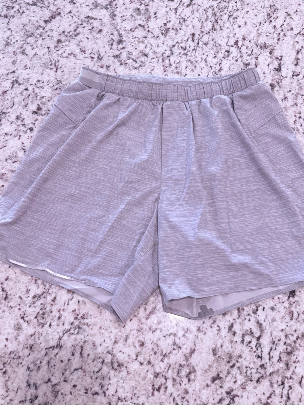 Lululemon Men’s grey 5” inseam Light Gray Athletic Shorts